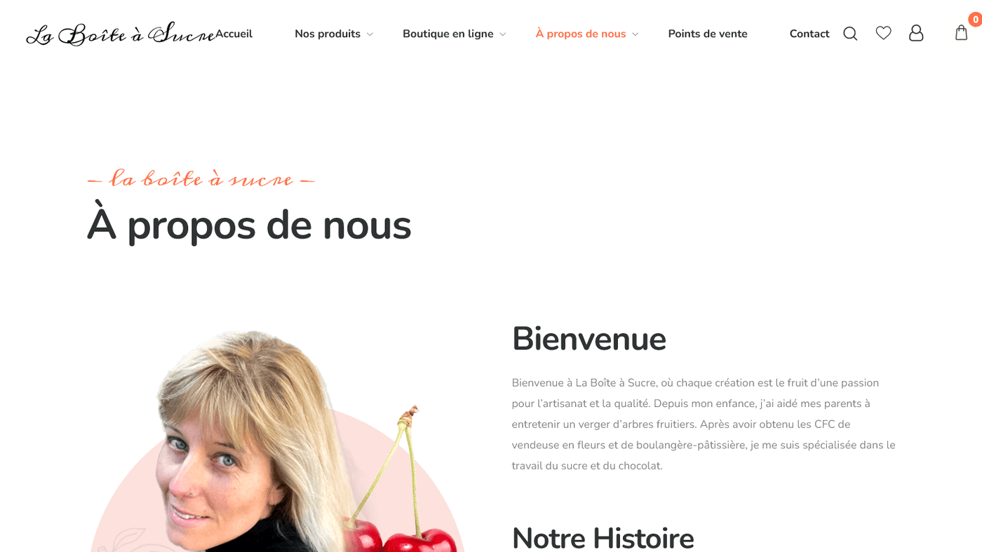 Aperçu du projet Atelier La Boîte à Sucre