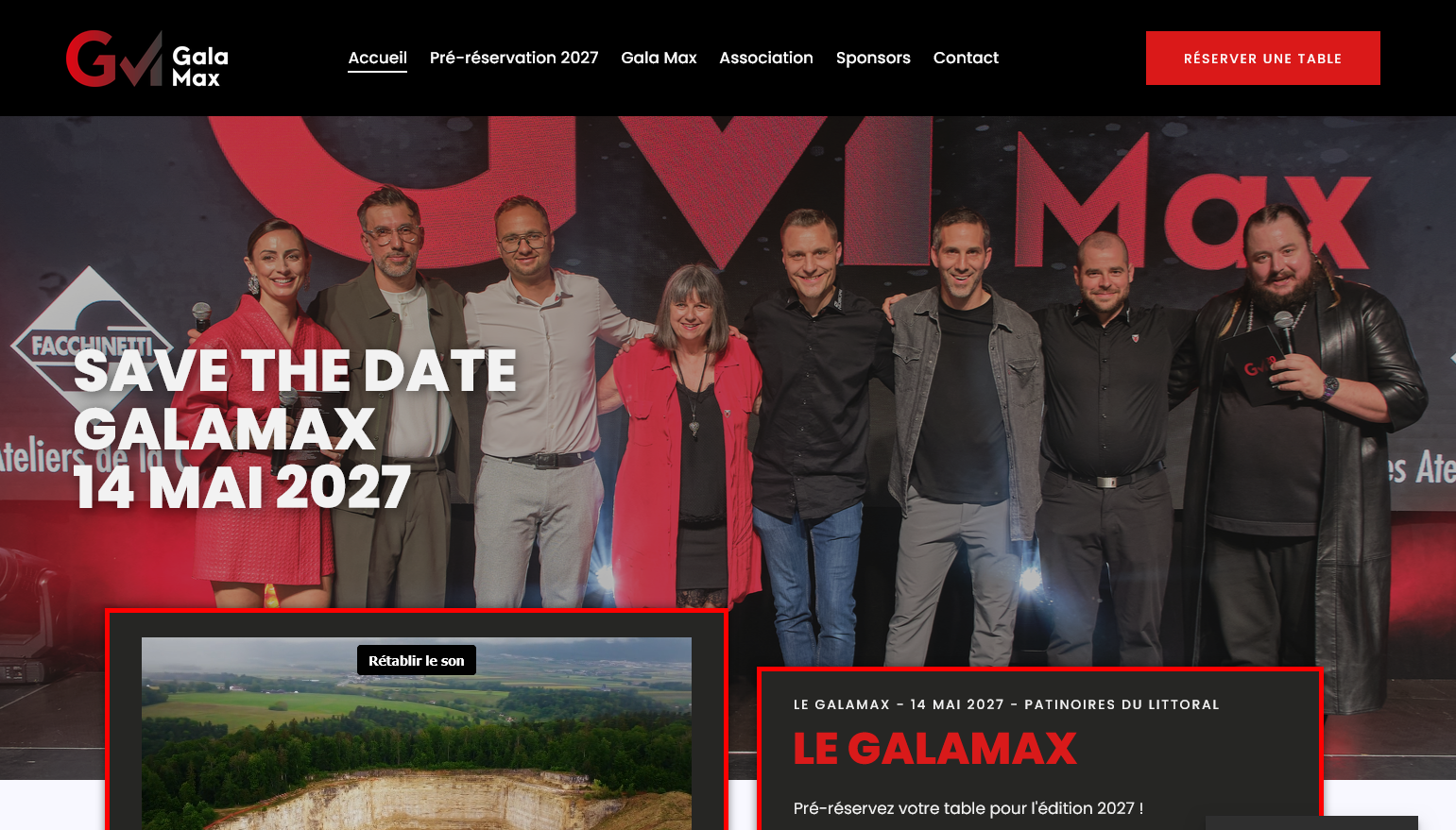Aperçu du projet Association Le Gala Max