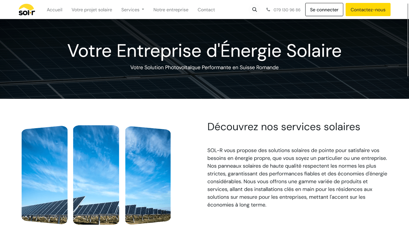 Aperçu du projet SOL-R Sàrl